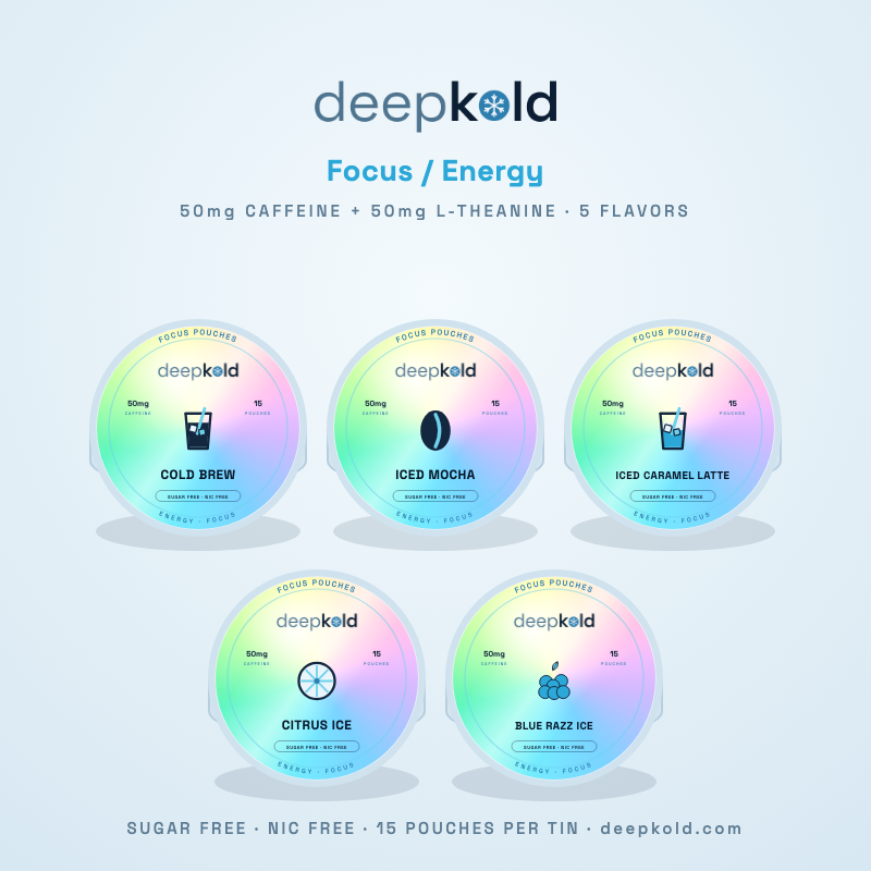 Deepkold Focus / Energy — 5 flavors, 0% nicotine
