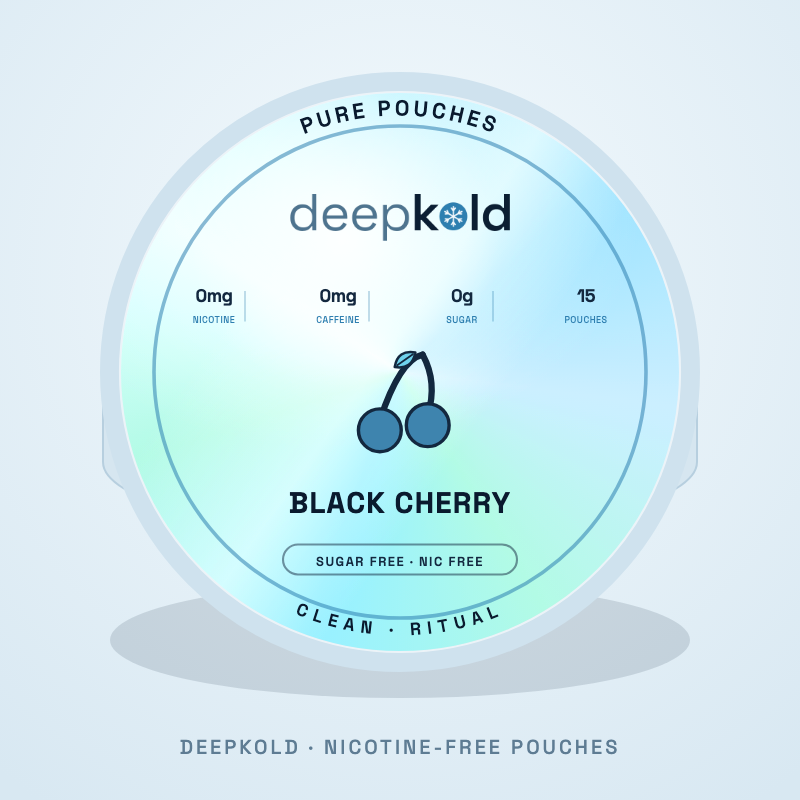 Black Cherry nicotine-free pouch flavor