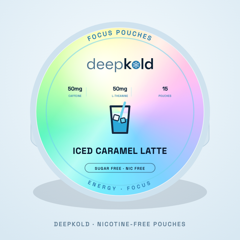 Iced Caramel Latte nicotine-free caffeine pouch